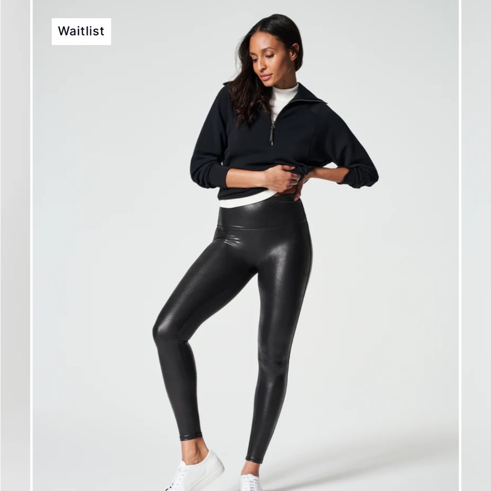SPANXshape™ Faux Leather Leggings